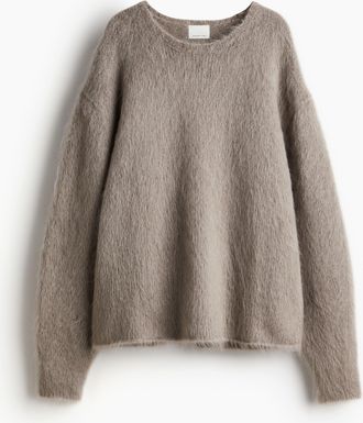 H&M Pullover aus Mohairmix - Greige
