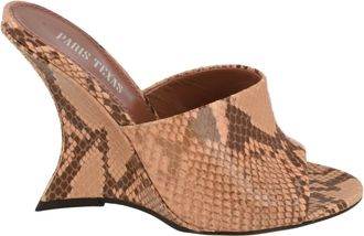 PARIS TEXAS Nina Python Print Mules