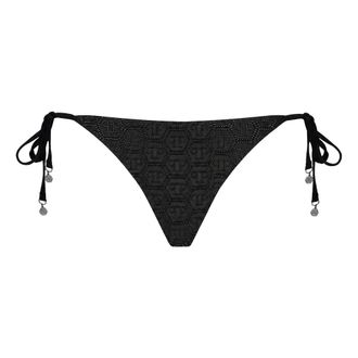 Philipp Plein Slip Monogram - Swimwear - Mujer - Negro - L