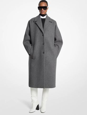 Michael Kors Wool Melton Cocoon Coat