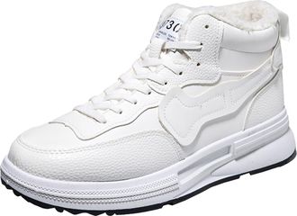 Generic Mens Snow Boots Faux Fur Lined Boot Thermal Lace up Winter Shoes Waterproof Ankle Booties Comfortable Insulated Non-Slip Sole Outdoor Boots Fashion Le