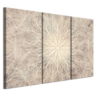 OEM Cuadro Sobre Lienzo Italiano De 90 X 60 Cm, Tr&iacute;ptico - Estilo Boho - Fondos Y Estampados Cuadro Sobre Lienzo Italiano De 120 X 80 Cm, Tr&iacute;ptico - Estil