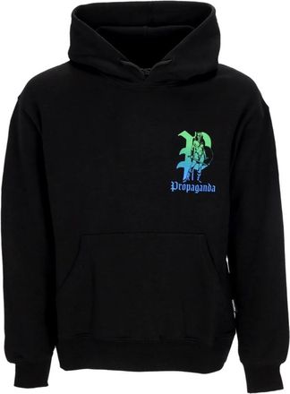PROPAGANDA Zwarte lichtgewicht capuchontrui - Heren - Hoodies - Zwart - XL - Katoen - Hoodies & sweatvesten