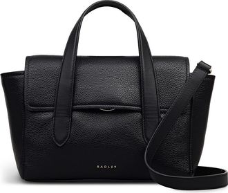 Radley London Mayfair Lane Small Flapover Satchel Bag in Black at Nordstrom Rack