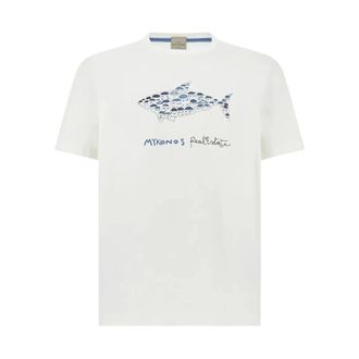 Paul & Shark Paul & Shark, T-Shirts, male, White, Size: 2XL Cotton Jersey T-Shirt