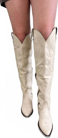 Liberty Black Womens The Alyssa Bone Boots In White
