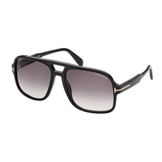 Tom Ford Falconer-02 Sunglasses Black/Grey Shaded - unisex - Tom Ford - Sunglasses - Black - 60 MM - Accessories