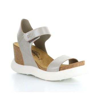 FLY London Womens Gogo Sandals In Silver
