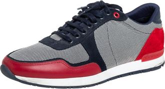 Carolina Herrera Multicolor Suede And Leather Low Top Sneakers