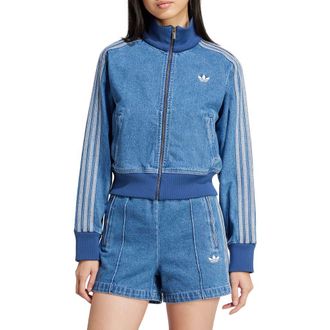 adidas Adicolor Denim Track Jacket in Inddnm at Nordstrom Rack, Size Medium