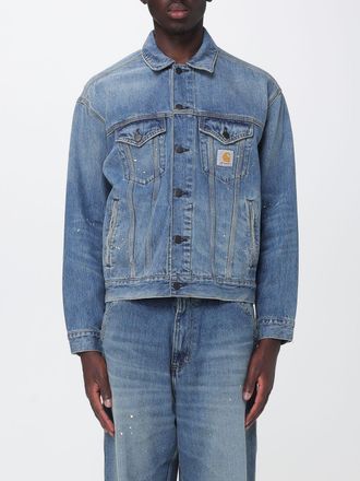 Carhartt Work in Progress Giacca di jeans Helston con stampa astratta all-over e logo applicato