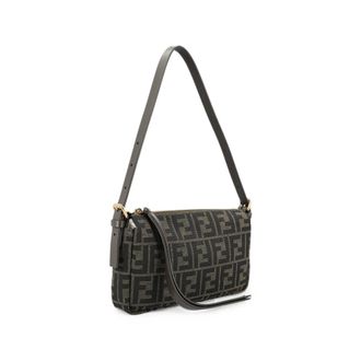 Fendi Zip-top Small FF Zucca Jacquard Fabric Bag