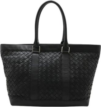 Bottega Veneta Pre-owned Tote Bags, female, Black, Size: ONE SIZE Pre-owned Vintage Tote Bag