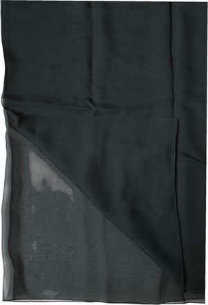 Dolce & Gabbana Womens Dark Green Silk Neck Wrap Foulard Scarf