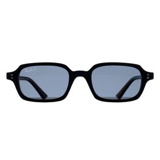Ray-Ban Rectangle Black Dark Grey Polarized RB4455 Zuri