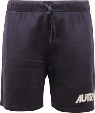 Autry Blauwe Bermuda Fleece Shorts Shpm 506B - Heren - Korte Broeken - Blauw - S - Korte Broeken