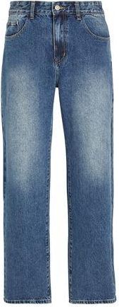 8 by YOOX ACID WASH WIDE LEG DENIM PANTS