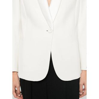 Giorgio Armani Tailored White Blazer - White
