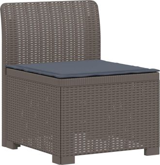 vidaXL Sill&oacute;n Individual De Jard&iacute;n Con Coj&iacute;n Apariencia De Ratan Pp Vidaxl
