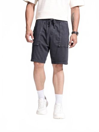 SAVE KHAKI UNITED Organic Heather Fleece Utility Shorts In Pine
