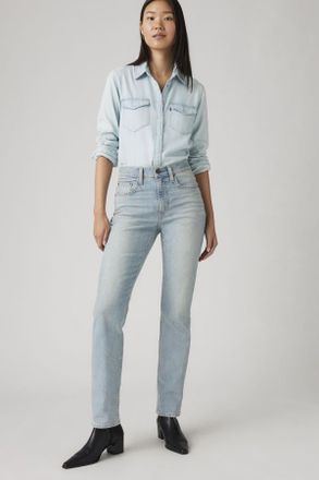 Levi's Vaqueros rectos de tiro alto 724 - Mujer - 24X28 - Azul / Headwinds Ahead
