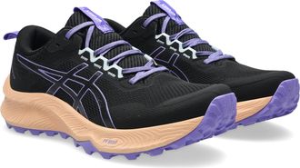 Asics Trailrunningschuh ASICS TRABUCO TERRA 3, Damen, Gr. 37,5, schwarz, amethyst, Synthetik, Schuhe Trailrunningschuh