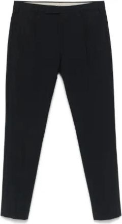 Pantaloni Torino Tropische Plain Weave Stretch Broek - Heren - Slim Fit Broeken - Zwart - 2XL - Broeken