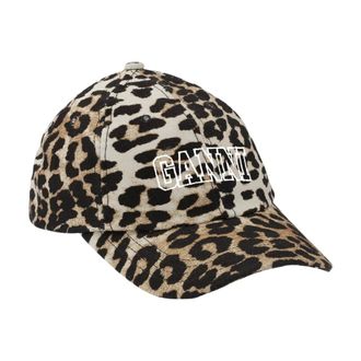 Ganni Accessoires, unisex, Bruin, ONE Size, Katoen, Hw 25 Cap