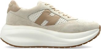 Hogan H696 Sportschoenen - Dames - Sneakers - Beige - 38 EU - Leer - Schoenen