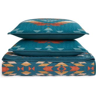 Pendleton Summerland Coverlet & Shams Set in Teal at Nordstrom, Size Full