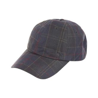 Barbour Waxed Cotton Tartan Visor Cap - unisex - Petten - Groen - ONE Size - Katoen - Accessoires