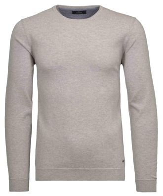 Ragman Rundhalspullover RAGMAN, Herren, Gr. 50, grau (hellgrau), 95% Baumwolle 5% Cashmere, Rundhals, Pullover Rundhalspullover
