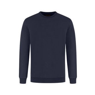Woolrich Felpa girocollo Logo Interlock Melton - - Sweatshirts & Hoodies - Uomo - Blu - 3XL