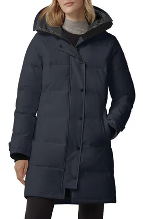 Canada Goose Shelburne Water Resistant 625 Fill Power Down Parka in Atlantic Navy at Nordstrom, Size X-Small