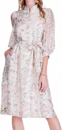Jade Yoga The Vintage Meadow Midi Dress In Botanical Print