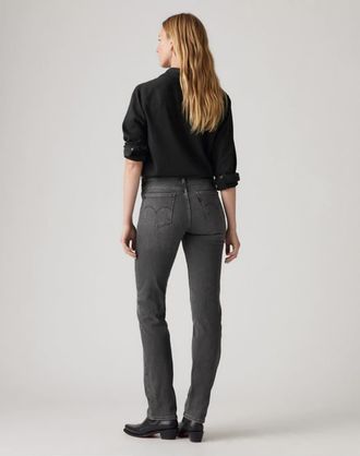 Levi's 314 jeans dritti modellanti neri-Nero