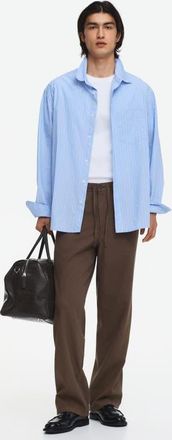 H&M Relaxed Fit Trousers in Taupe at Nordstrom, Size Xx-Large