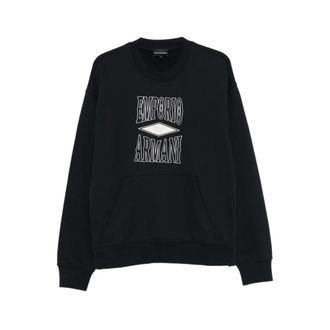 Emporio Armani Hombre, Sudaderas, Azul, Talla: S