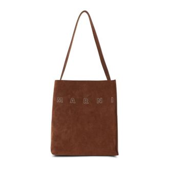 Marni Small Museo Hobo Bag - female - Marni - Shoulder Bags - Brown - ONE SIZE - Bags