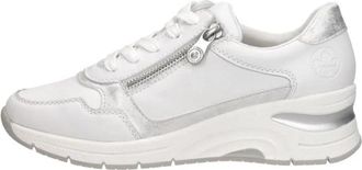 Rieker Sneakers Laag - Dames - Sneakers - Wit - 40 EU - Schoenen