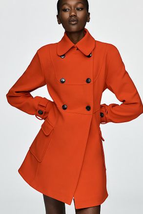 Maeve Fit & Flare Trench Coat Jacket