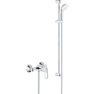 GROHE Tempesta 100 Set De Ducha Completo 3 Jets + Mezclador Monomando De Ducha, V&aacute;lvula Antirretorno, Cromo (23354000-28789002) - Grohe