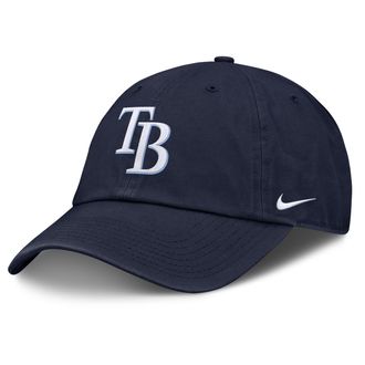 Nike Tampa Bay Rays Club Mens Nike Mens MLB Adjustable Hat in Blue | NB0141STPA-BEK
