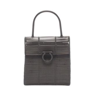 Ferragamo Pre-owned Handbags, female, Black, Size: ONE SIZE Pre-owned Metal Handbag
