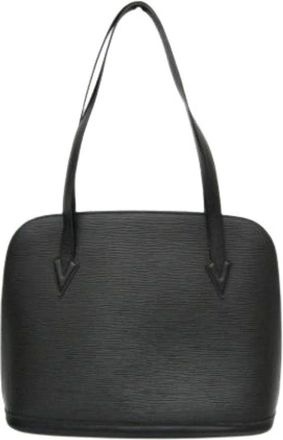 Louis Vuitton Pre-owned Handbags, female, Black, Size: ONE SIZE Pre-owned Leather Handbag