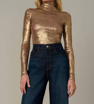 Joe's Tony Long Sleeve Top In Bronze Brown