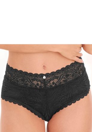 s.Oliver Stringpanty S.OLIVER Danielle, Damen, Gr. 32/34, schwarz, Spitze, Obermaterial: 90% Polyamid, 10% Elasthan, Unterhosen Stringpanty, aus dezent transpa
