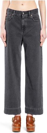 Chlo&eacute; High-Rise Cropped Jeans - Dames - Loose Fit Jeans - Zwart - W27 - Katoen - Jeans