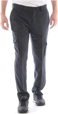 Daniele Alessandrini Jeans - Heren - Slim Fit Broeken - Grijs - L - Katoen - Broeken