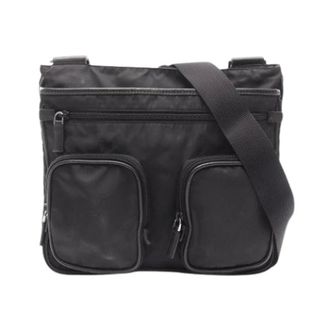 Prada Vintage, unisex, Zwart, ONE Size, Nylon, Pre-owned Nylon Cross Body Bag